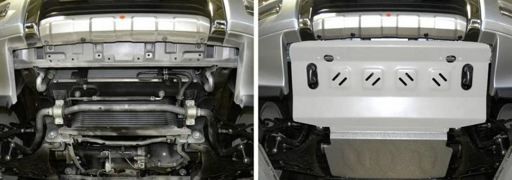 RIVAL 333.4012.1 Защита радиатора! алюм.mitsubishi pajero iv 3,0/3,2/3,8 2006-2011/2011-2016