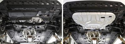 RIVAL Защита картера и КПП Шкода Октавия A7 с 2013г. RIVAL алюм. (333.5111.1)
