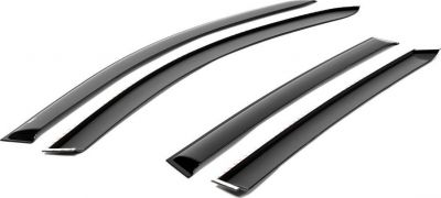 RIVAL RIVAL 747101 Дефлекторы окон, Rival, для Renault Duster 2011-2015 2015-, литьевой поликарбонат, 4 шт. (747101)