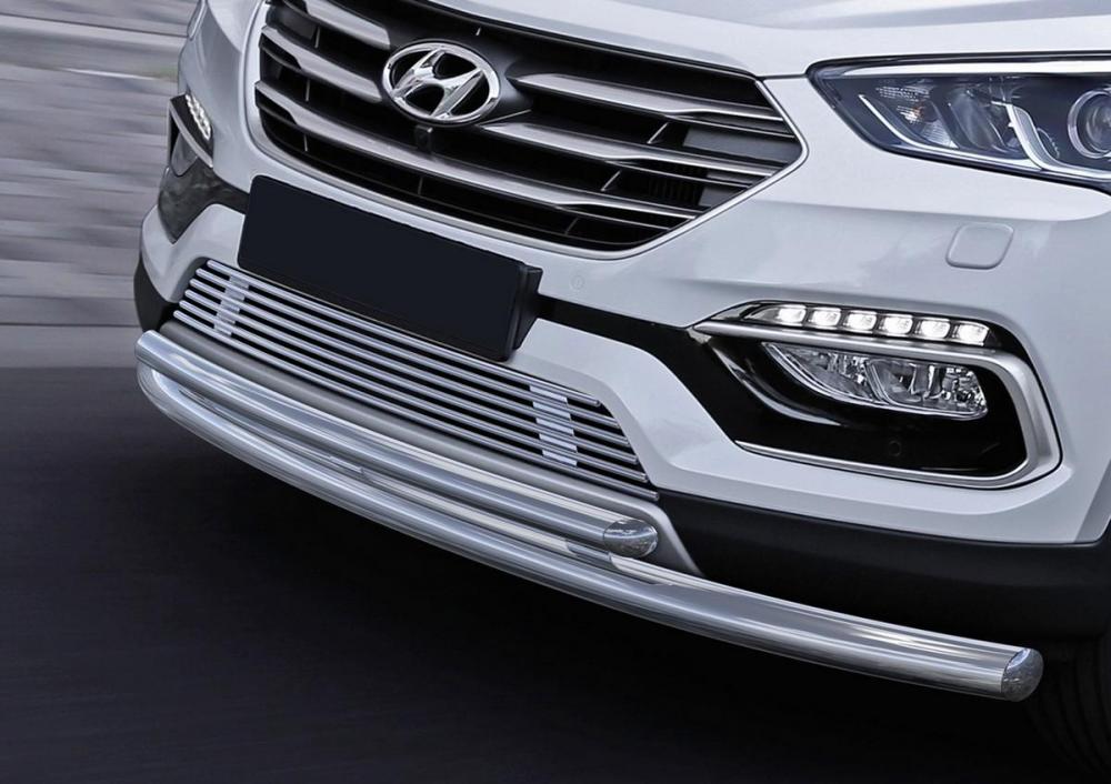 RIVAL RIVAL G.2302.001 Решетка бампера d10 + комплект крепежа, RIVAL, Hyundai Santa Fe Premium 2015- (G.2302.001)