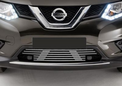 RIVAL RIVAL G.4103.001 Решетка бампера d10 + комплект крепежа, RIVAL, Nissan X-Trail 2015-, без передних парктроникам (G.4103.001)