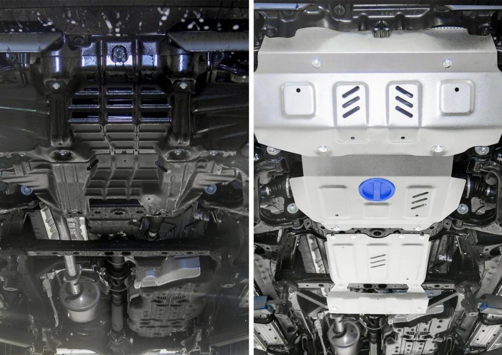 RIVAL RIVAL K333.5770.1 Комплект защит + комплект крепежа, RIVAL, Алюминий, Toyota Fortuner 2017-, V - 2.8d (4 части) (K333.5770.1)
