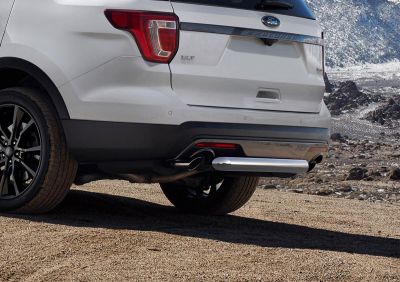 RIVAL RIVAL R.1806.004 Защита заднего бампера d76 + комплект крепежа, RIVAL, Ford Explorer 2015- (R.1806.004)