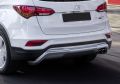 RIVAL RIVAL R.2309.005 Защита заднего бампера d57 скоба + комплект крепежа, RIVAL, Hyundai Santa Fe Premium 2015-2016/Hyund (R.2309.005)