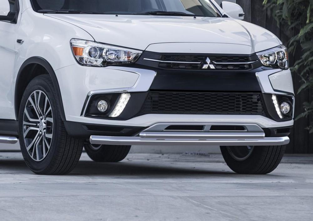 RIVAL RIVAL R.4013.001 Защита переднего бампера d57+d42 + комплект крепежа, RIVAL, Mitsubishi ASX 2017- (R.4013.001)