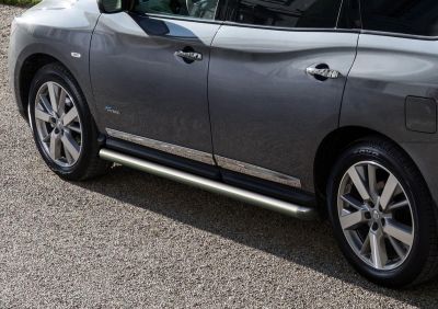 RIVAL RIVAL R.4121.005 Защита порогов d76 + комплект крепежа, RIVAL, Nissan Pathfinder 2014-2016 (R.4121.005)