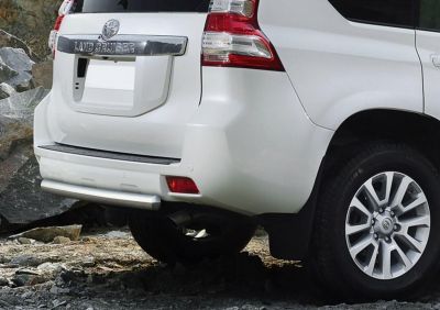 RIVAL RIVAL R.5704.032 Защита заднего бампера 75х42 + комплект крепежа, RIVAL, Toyota Land Cruiser Prado 2009-2013-2017 (R.5704.032)