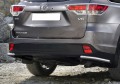 RIVAL RIVAL R.5715.010 Защита заднего бампера d57 уголки + комплект крепежа, RIVAL, Toyota Highlander 2014-2017- (R.5715.010)