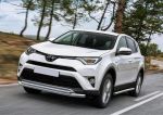 RIVAL RIVAL R.5718.001 Защита переднего бампера d57+d42 + комплект крепежа, RIVAL, Toyota Rav 4 2015- (R.5718.001)