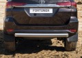RIVAL RIVAL R.5720.006 Защита заднего бампера d76 короткая + комплект крепежа, Rival, Toyota Fortuner 2017- (R.5720.006)