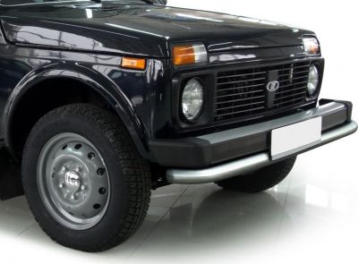 RIVAL RIVAL R.6002.001 Защита переднего бампера d57 + комплект крепежа, RIVAL, Lada 4х4 1995-, 3D (R.6002.001)