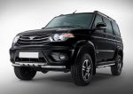 RIVAL UAZ Patriot (2014-) Защита переднего бампера d76+d57 с профильной защитой картера + крепления (R6302003)