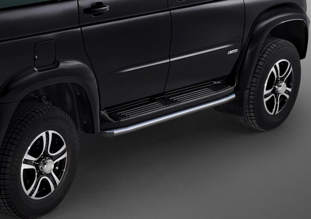 RIVAL UAZ Patriot (2014-) Защита порогов d57 + крепления (R6302006)