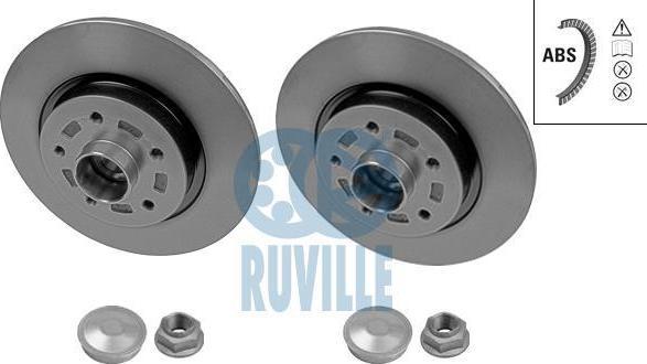 Ruville 5591BD тормозной диск на RENAULT KANGOO BE BOP (KW0/1_)