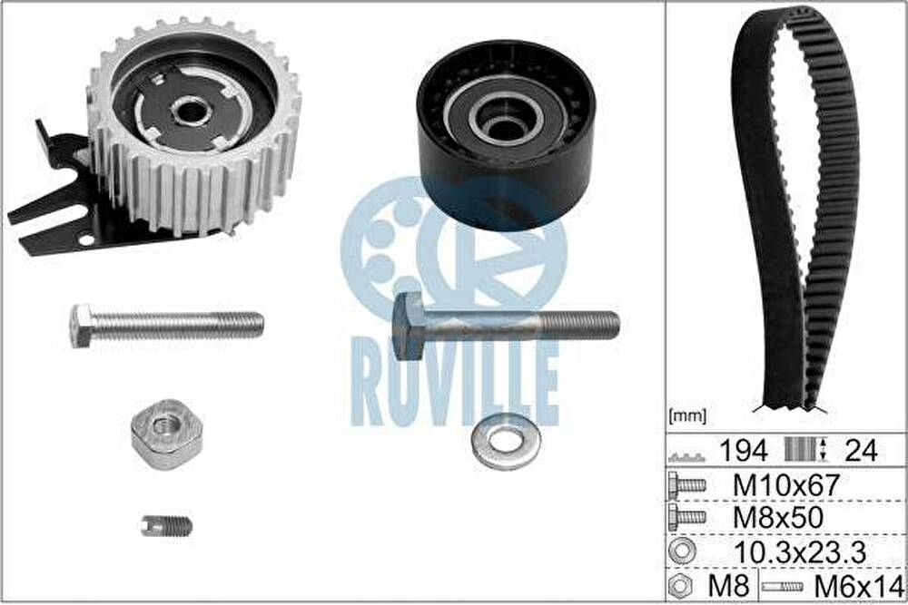 Ruville 5603670 комплект ремня грм на FIAT GRANDE PUNTO (199)