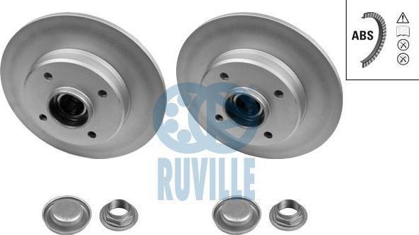 Ruville 6644BD тормозной диск на PEUGEOT 208