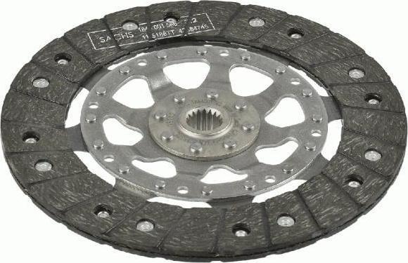 Sachs Диск сцепл.CITROEN C3/C4/C5/PEUGEOT 206/207/307/407 1.6D-2.0D 98- (1864 001 795)