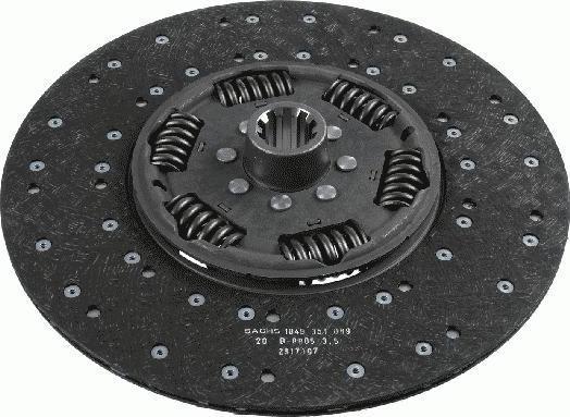 SACHS 1878000206 1878000206 диск сцепления 430GTZ 1 3/4-10N KAMAZ(КАМАЗ) 5350