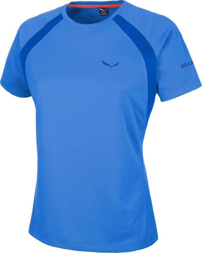Футболка для активного отдыха Salewa 2016 PUEZ (SPORTY B) DRY W S/S TEE royal blue/8310 (EUR:46/40)