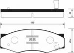 SANGSIN Колодки передние NISSAN TERRANO WBYD21, 89-95 (4106009W25, SP1095)