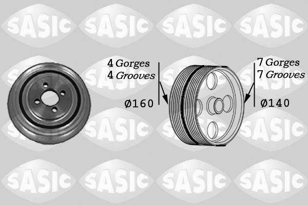 Sasic 2156031 ременный шкив, коленчатый вал на FIAT DUCATO фургон (244)
