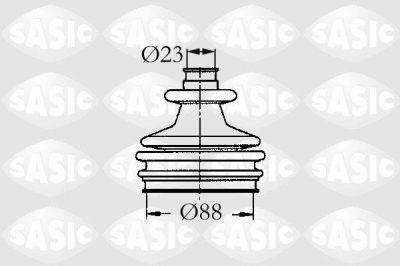 Sasic 2933803 Пыльник ШРУСа CITROEN BERLINGO/XSARA/PEUGEOT 205-605/PARTNER 1.6-2.0 87-04 нар.