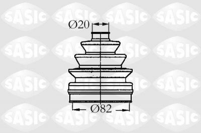 Sasic 2933833 комплект пылника, приводной вал на PEUGEOT 306 (7B, N3, N5)