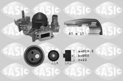 Sasic 3904009 водяной насос + комплект зубчатого ремня на RENAULT CLIO I (B/C57_, 5/357_)