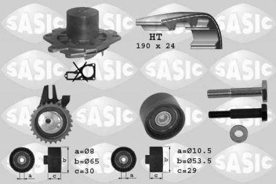 Sasic 3906007 водяной насос + комплект зубчатого ремня на OPEL ASTRA H фургон (L70)