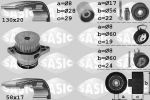 Sasic 3906085 водяной насос + комплект зубчатого ремня на VW GOLF IV (1J1)