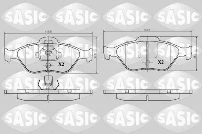 Sasic 6216007 комплект тормозных колодок, дисковый тормоз на FORD FIESTA IV (JA_, JB_)