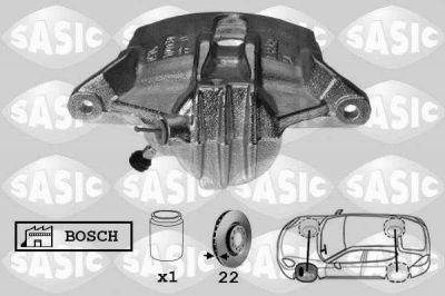 Sasic 6500022 тормозной суппорт на PEUGEOT 208