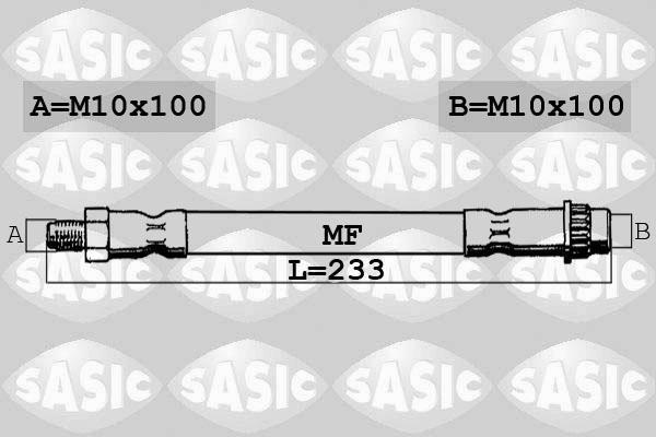 Sasic 6600002 тормозной шланг на PEUGEOT 607 (9D, 9U)