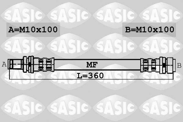 Sasic 6600048 тормозной шланг на PEUGEOT BOXER автобус (230P)