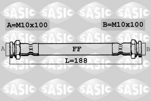 Sasic 6606028 тормозной шланг на FIAT PANDA (169)