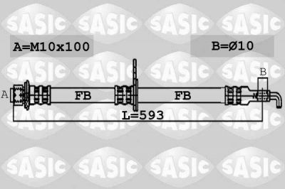 Sasic 6606076 тормозной шланг на TOYOTA COROLLA Verso (ZDE12_, CDE12_)