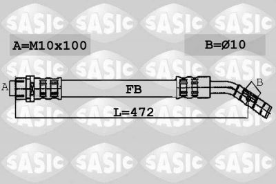 Sasic 6606081 тормозной шланг на NISSAN MICRA II (K11)