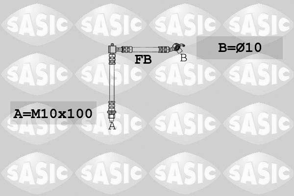 Sasic 6606092 тормозной шланг на TOYOTA YARIS VERSO (_NLP2_, _NCP2_)