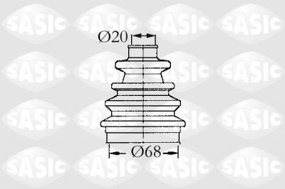 Sasic 9004635 комплект пылника, приводной вал на FORD ESCORT VII (GAL, AAL, ABL)