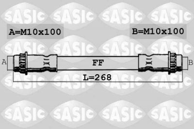 Sasic SBH4064 тормозной шланг на RENAULT 19 II (B/C53_)