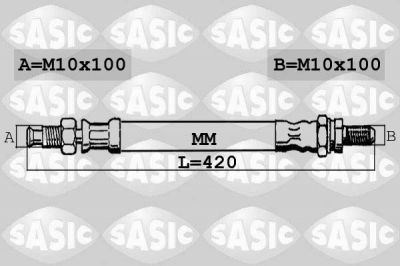 Sasic SBH6331 тормозной шланг на FORD FIESTA фургон (JV_)