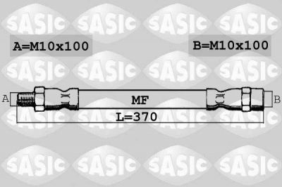 Sasic SBH6358 тормозной шланг на MERCEDES-BENZ S-CLASS (W126)