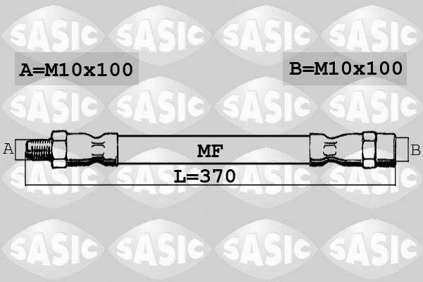 Sasic SBH6358 тормозной шланг на MERCEDES-BENZ S-CLASS (W126)