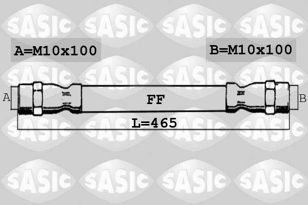 Sasic SBH6389 тормозной шланг на VW LT 40-55 I фургон (291-512)