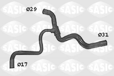 SASIC Патрубок радиатора RENAULT MEGANE E7J/K7M 96- нижний (SWH4295)