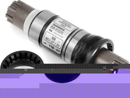 Каретка SHIMANO EBBES25B18, шлиц., вал: BSA 68 mm-118 б/болтов инд. упаковка