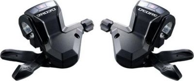 Шифтер Shimano Deore, M590, лев/пр, 3x9ск, тр.+оплетк