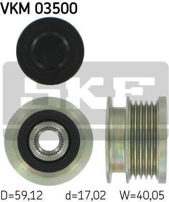 SKF VKM 03500 механизм свободного хода генератора на OPEL ZAFIRA B Van