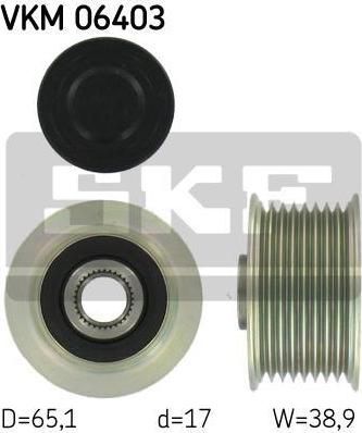 SKF VKM 06403 механизм свободного хода генератора на MAZDA CX-7 (ER)