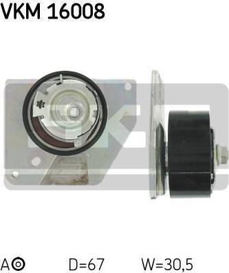 SKF VKM 16008 натяжной ролик, ремень грм на SUZUKI GRAND VITARA II (JT)